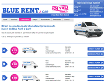 Tablet Screenshot of blue-rentacar.nl